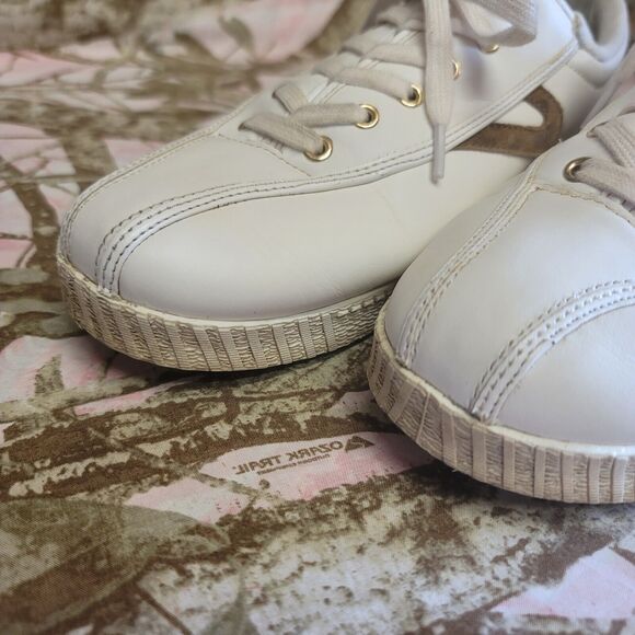 Tretorn Nylite Leather With Animal Print Shoes Womens Size 9M - Picture 3 of 10